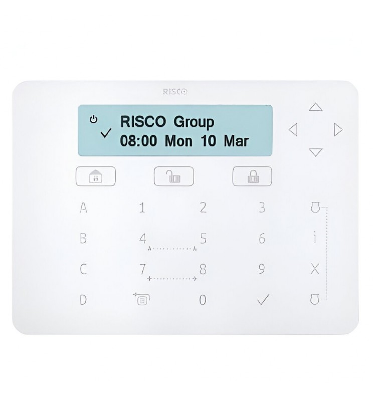 RISCO - Clavier élégant blanc avec lecteur proximité RISCO - Clavier élégant blanc avec lecteur proximité